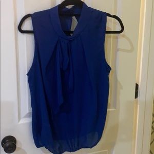 Blue sleeveless top
